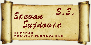 Stevan Šujdović vizit kartica